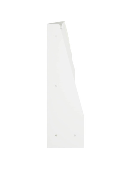 Muro di contenimento 6 pz 100 x 12 x 30 cm Acciaio Bianco