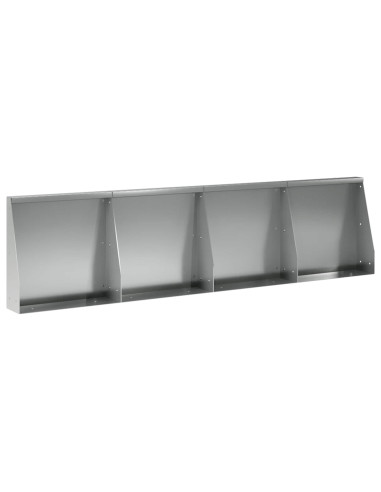 Muro di contenimento 4 pz 40 x 12 x 40 cm Acciaio zincato