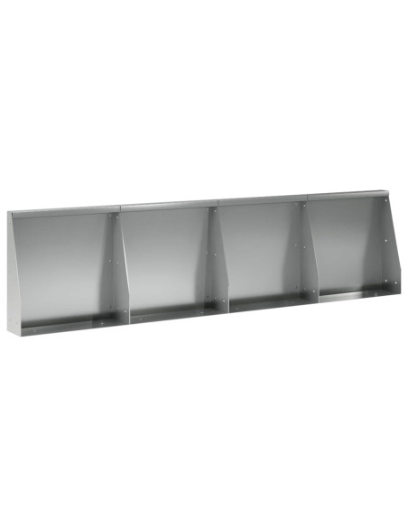 Muro di contenimento 4 pz 40 x 12 x 40 cm Acciaio zincato