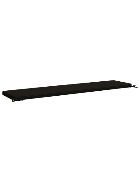 Cuscini per Panchina a 2 Pezzi SOEST 2 pz 100% Poliestere Nero