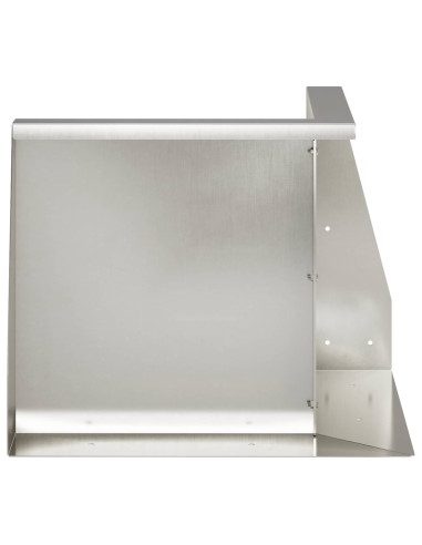 Muro di contenimento 50 x 50 x 50 cm Acciaio Inox Argento