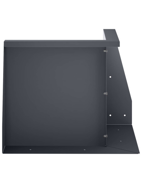 Muro di contenimento 2 pz 50 x 50 x 40 cm Acciaio Antracite