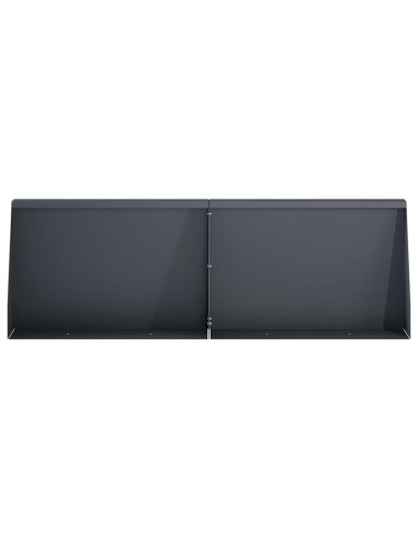 Muro di contenimento 4 pz 60 x 12 x 30 cm Acciaio Antracite