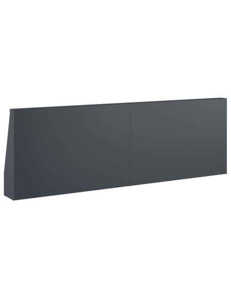 Muro di contenimento 4 pz 60 x 12 x 30 cm Acciaio Antracite