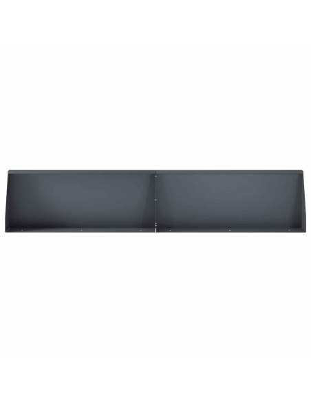 Muro di contenimento 2 pz 100 x 12 x 40 cm Acciaio Antracite