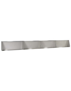 Muro di contenimento 4 pz 100 x 12 x 40 cm Acciaio Inox Argento 2