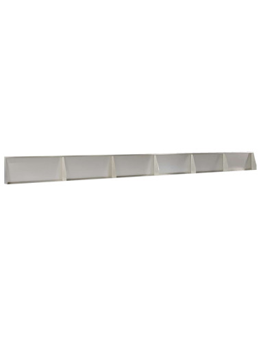 Muro di contenimento 6 pz 100 x 12 x 30 cm Acciaio Inox Argento