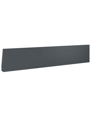 Muro di contenimento 2 pz 100 x 12 x 50 cm Acciaio Antracite