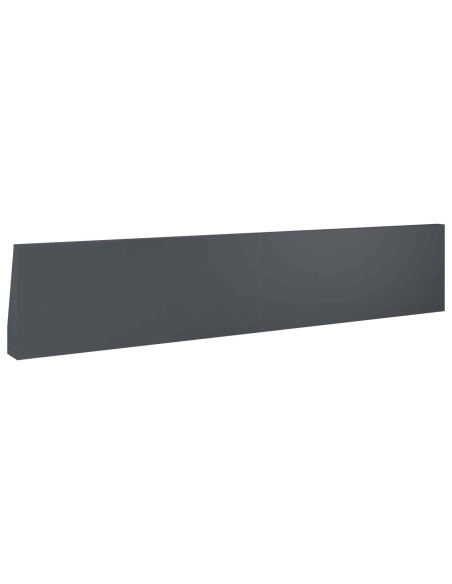 Muro di contenimento 2 pz 100 x 12 x 50 cm Acciaio Antracite
