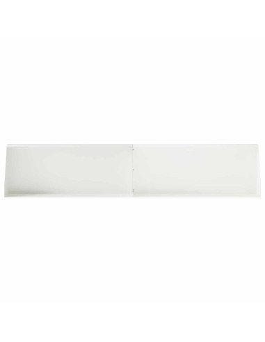 Muro di contenimento 2 pz 100 x 12 x 30 cm Acciaio Bianco
