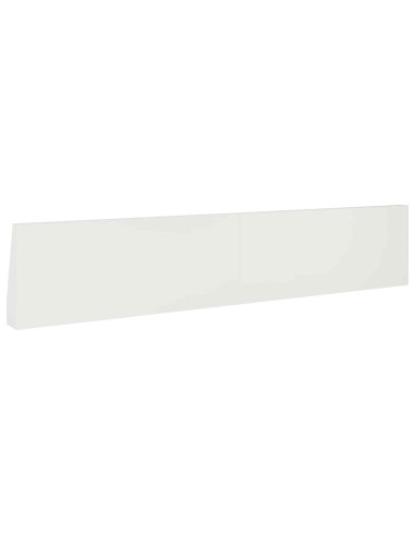 Muro di contenimento 2 pz 100 x 12 x 30 cm Acciaio Bianco