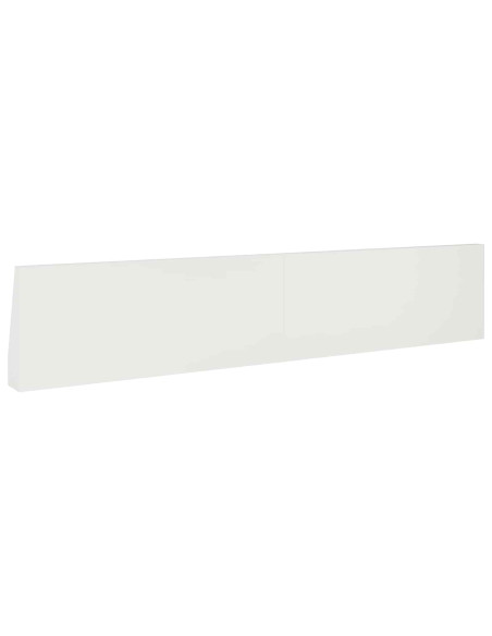 Muro di contenimento 2 pz 100 x 12 x 30 cm Acciaio Bianco