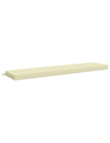 Cuscini per Panchina a 2 Pezzi SOEST 2 pz 100% Poliestere Crema