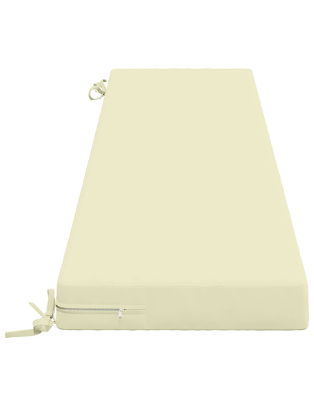 Cuscini per Panchina a 2 Pezzi SOEST 2 pz 100% Poliestere Crema