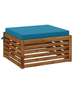 Cuscino per Sedia in Unico Pezzo SOEST 100% Poliestere Azzurro 2