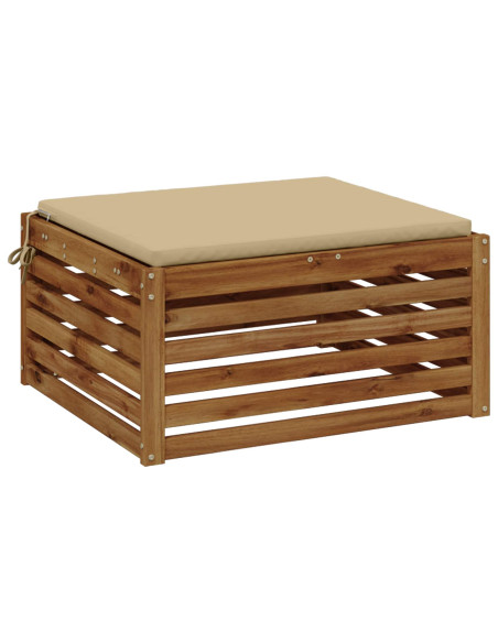 Cuscino per Sedia in Unico Pezzo SOEST 100% Poliestere Beige