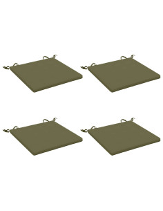 Cuscini per Sedia in 4 Pezzi SOEST 4 pz 100% Poliestere