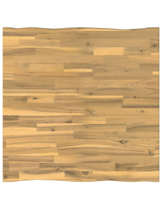 Piano del Tavolo Rettangolare 70 x 70 x 3,5 cm Quadrato Bianco