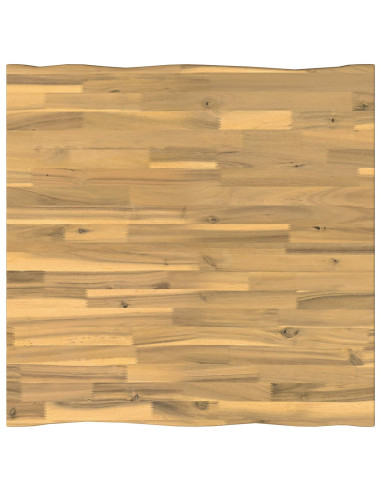 Piano del Tavolo Rettangolare 90 x 90 x 3,5 cm Quadrato Bianco
