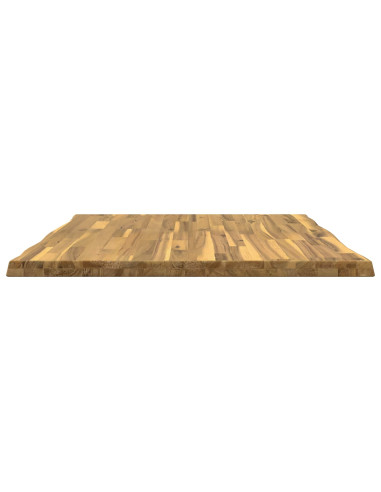 Piano del Tavolo Rettangolare 80 x 80 x 3,5 cm Quadrato Bianco
