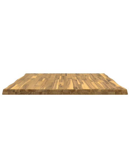 Piano del Tavolo Rettangolare 90 x 90 x 3,5 cm Quadrato Bianco