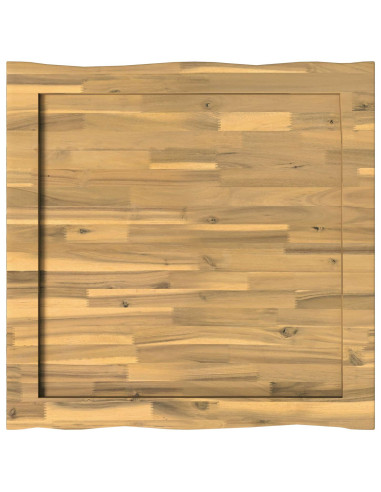 Piano del Tavolo Rettangolare 90 x 90 x 3,5 cm Quadrato Bianco