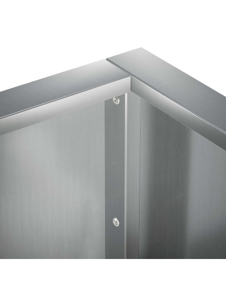Muro di contenimento 50 x 50 x 40 cm Acciaio zincato Argento
