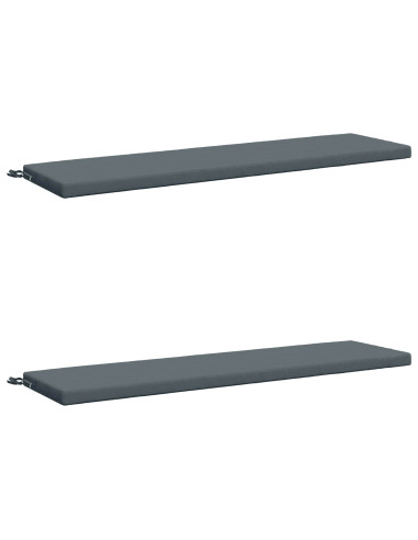 Cuscini per Panchina a 2 Pezzi SOEST 2 pz 100% Poliestere Blu