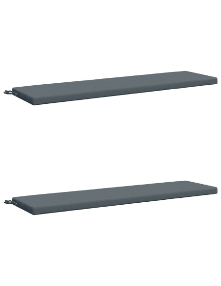 Cuscini per Panchina a 2 Pezzi SOEST 2 pz 100% Poliestere Blu
