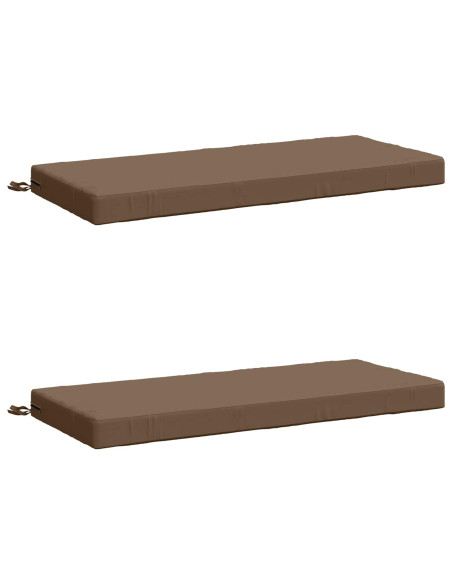 Cuscini per Panchina a 2 Pezzi SOEST 2 pz 100% Poliestere