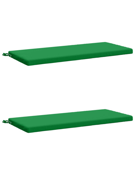Cuscini per Panchina a 2 Pezzi SOEST 2 pz 100% Poliestere Verde