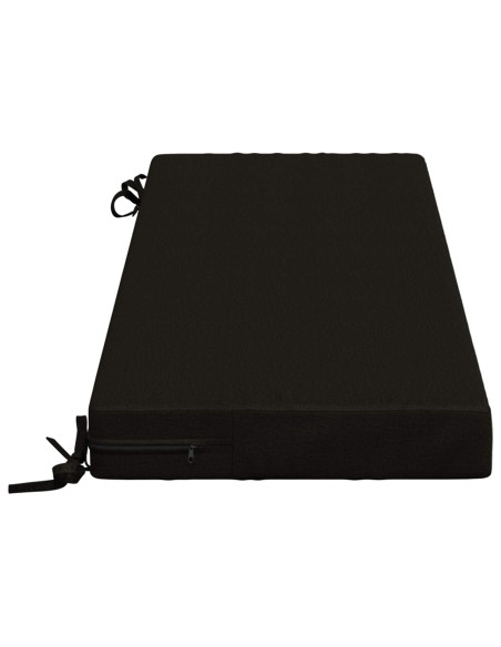 Cuscini per Panchina a 2 Pezzi SOEST 2 pz 100% Poliestere Nero