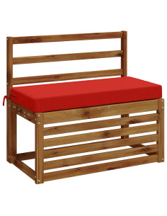 Cuscini per Panchina a 2 Pezzi SOEST 2 pz 100% Poliestere Rosso 2