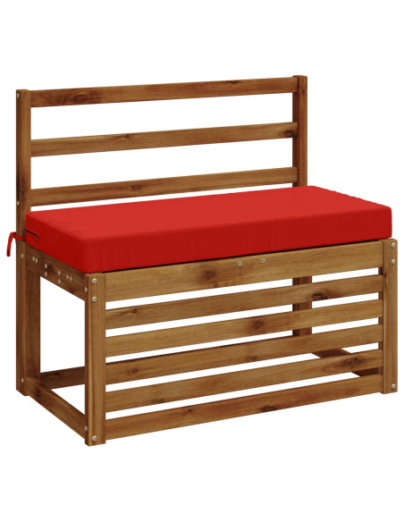 Cuscini per Panchina a 2 Pezzi SOEST 2 pz 100% Poliestere Rosso
