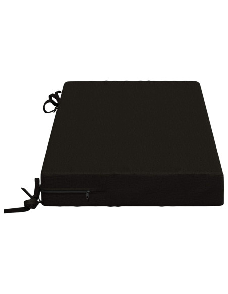 Cuscini per Panchina a 2 Pezzi SOEST 2 pz 100% Poliestere Nero