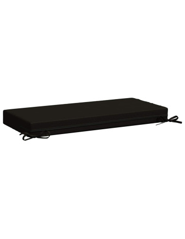 Cuscini per Panchina a 2 Pezzi SOEST 2 pz 100% Poliestere Nero