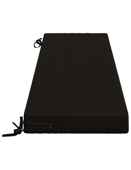 Cuscini per Panchina a 2 Pezzi SOEST 2 pz 100% Poliestere Nero