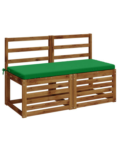 Cuscini per Panchina a 2 Pezzi SOEST 2 pz 100% Poliestere Verde