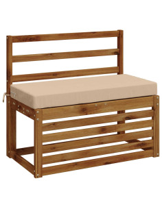Cuscini per Panchina a 2 Pezzi SOEST 2 pz 100% Poliestere Crema 2
