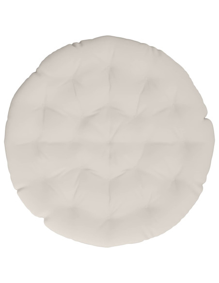 Cuscino per Sedia Papasan VIANEN 100% Poliestere Bianco