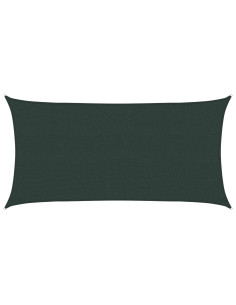 Telo Ombra 2,5 x 6 m HDPE Rettangolare Verde Scuro