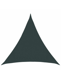 Telo Ombra 2 x 2 x 2 m HDPE Triangolare Verde Scuro
