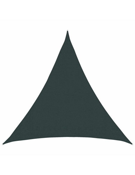 Telo Ombra 2 x 2 x 2 m HDPE Triangolare Verde Scuro