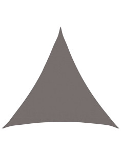 Telo Ombra 2 x 2 x 2 m HDPE Triangolare Grigio Chiaro