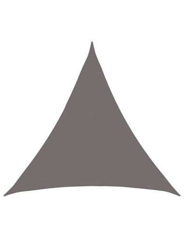 Telo Ombra 2 x 2 x 2 m HDPE Triangolare Grigio Chiaro