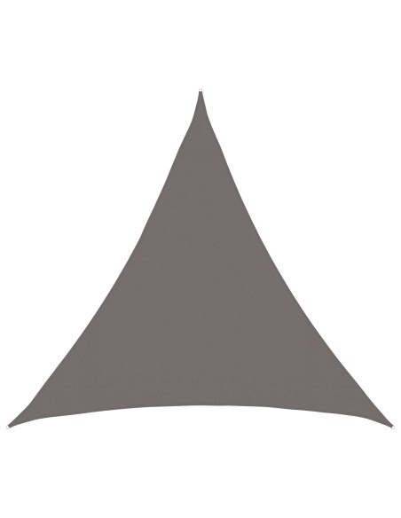 Telo Ombra 2 x 2 x 2 m HDPE Triangolare Grigio Chiaro