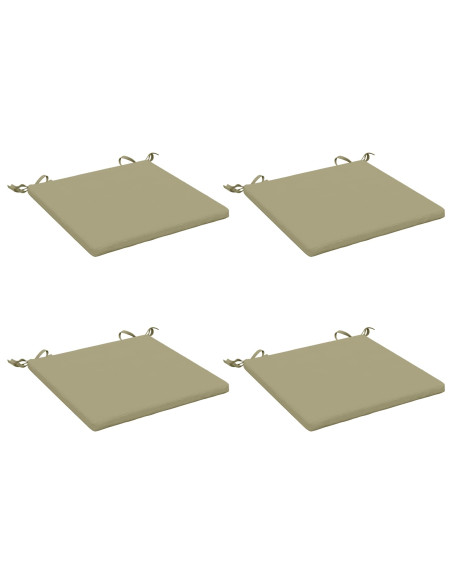 Cuscini per Sedia in 4 Pezzi SOEST 4 pz 100% Poliestere