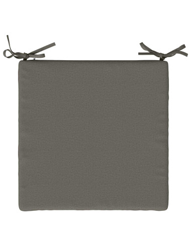 Cuscini per Sedia in 4 Pezzi SOEST 4 pz 100% Poliestere Grigio