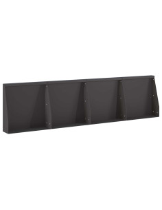 Muro di contenimento 4 pz 40 x 12 x 40 cm Acciaio Nero 2