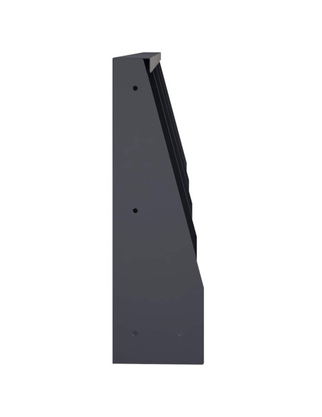 Muro di contenimento 4 pz 40 x 12 x 50 cm Acciaio Antracite